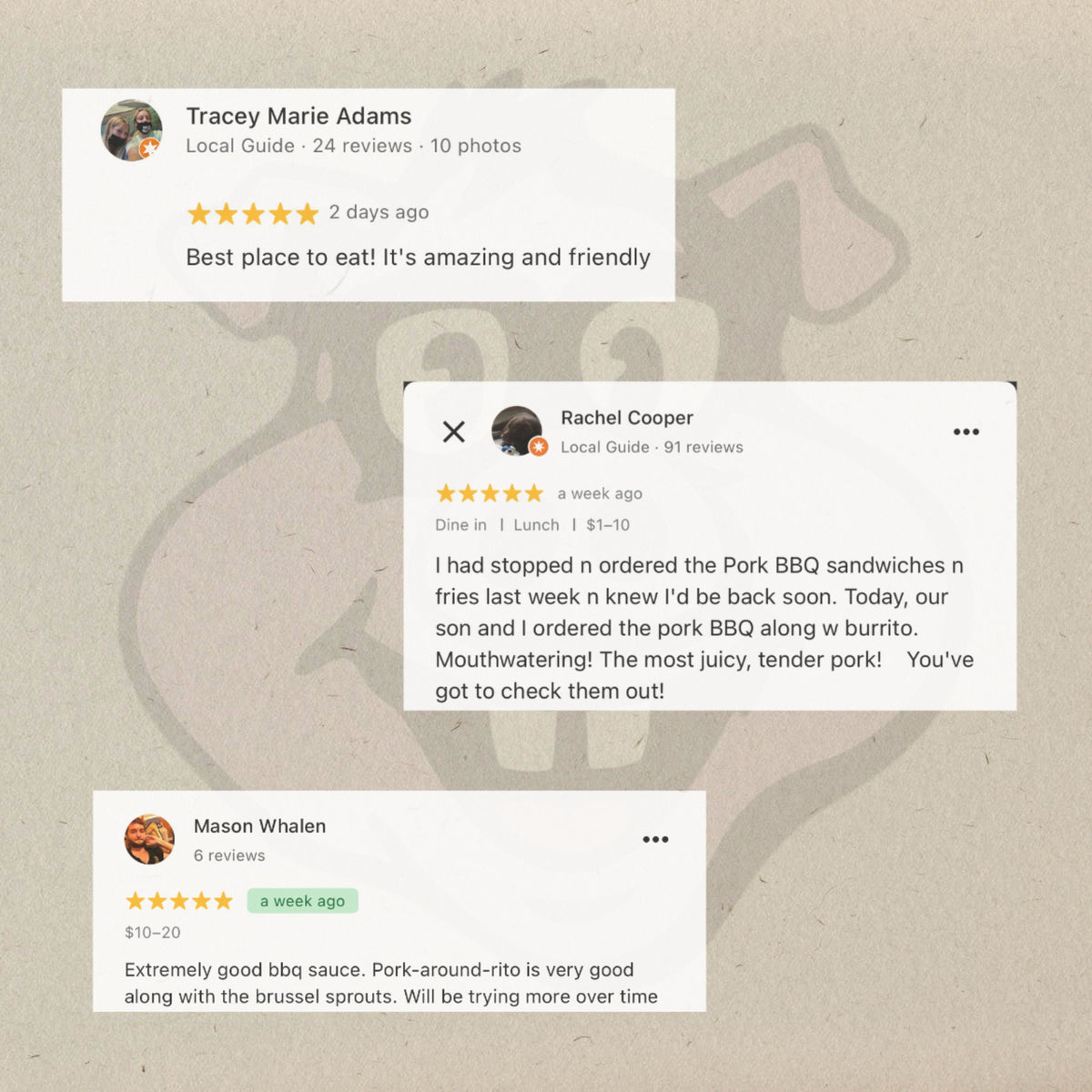 Real ones eat at Dorky’s. Realer ones post rave reviews. 😤 Thanks to everyone who goes out of their way to post a review! Every one of them compounds into a bigger purpose than you know. Don’t make me tap the sign. #DorkysBBQ #AshlandKY